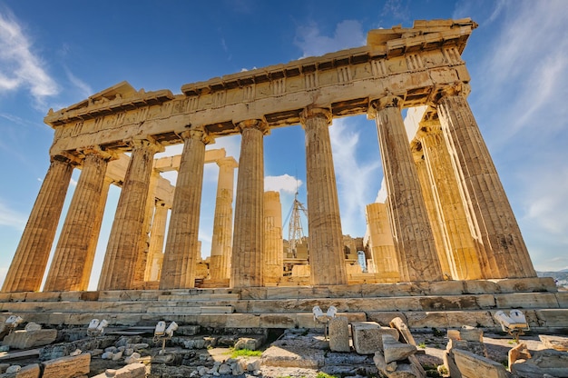 Parthenon temple in Acropolis of Athens