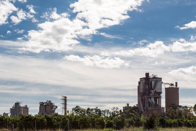 Partial view of a factory in Sagunto Valencia Spain