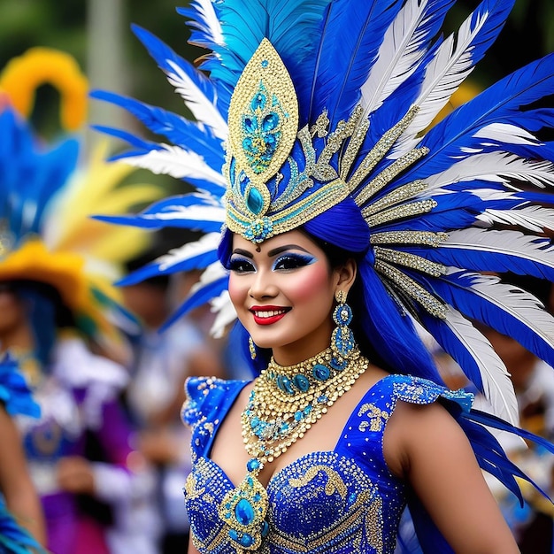 Участники карнавала моды в январе были названы крупнейшим карнавалем в мире.