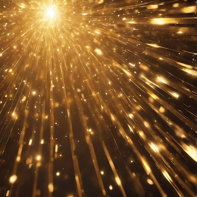 Particle burst golden sparkle shimmer background illustration