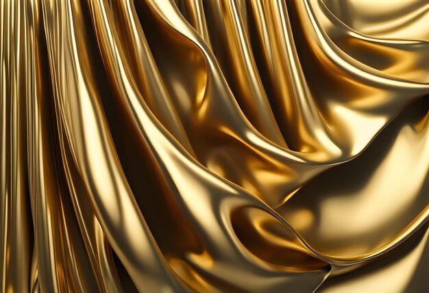 Particle drapery luxury gold