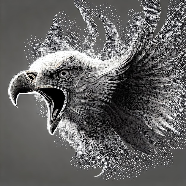 Композиция иллюстрации вектора частиц Eagle