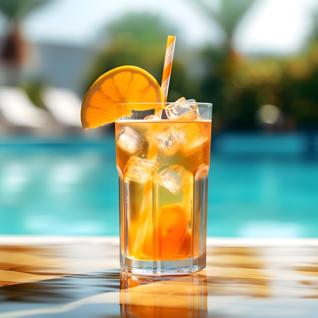 Partijviering in de zomer voor drank cocktail mocktail meisje strand zomer daglicht citroen erwt