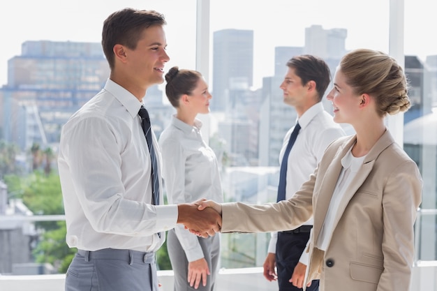 partners giving a handshake
