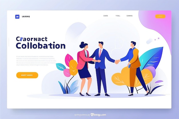 Partnership and Collaboration Landing Page Template