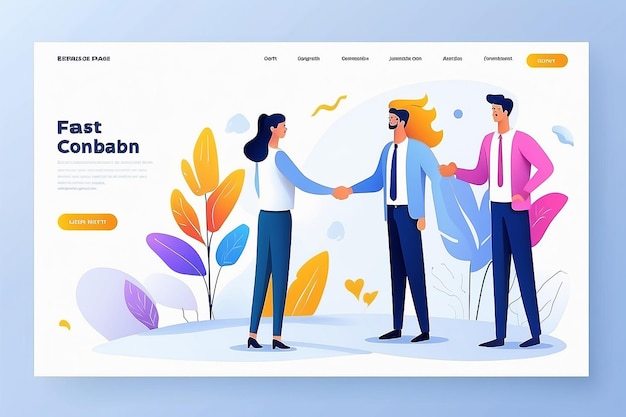 Partnership and Collaboration Landing Page Template