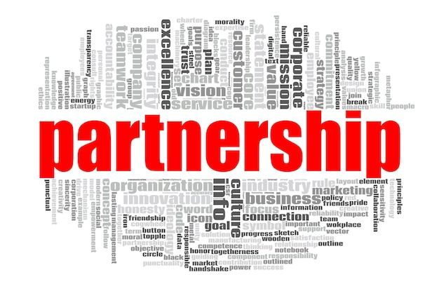 Partnership word cloud