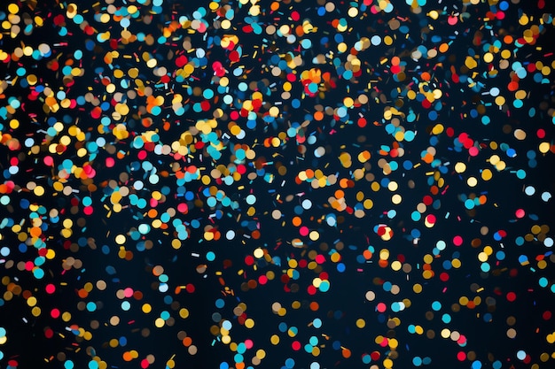 Foto sfondio di festa con elementi colorati e confetti