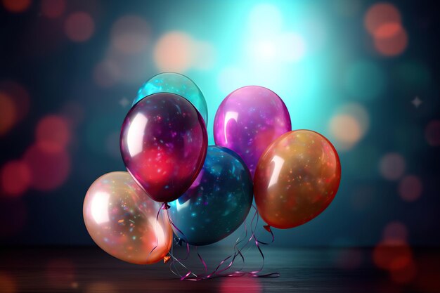 Party balloons Ai Celebration party background