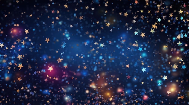 Party festive stars background