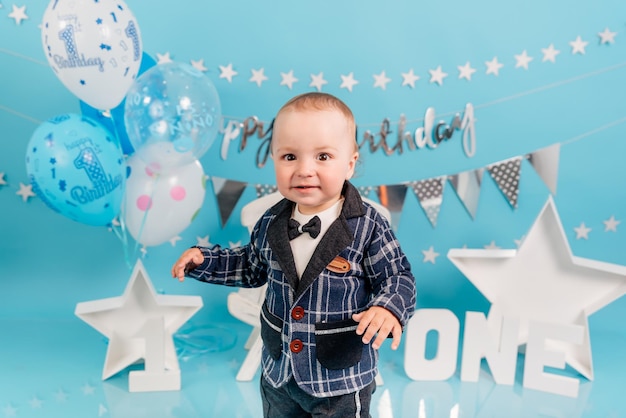 Photo party for one year baby boy