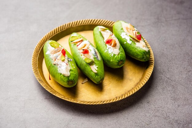 Parwal Mithai is a popular North Indian sweet called Parval Pak made using pointed gourd and khoya