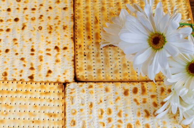 Pascha joods voedsel Pesach matze en matzoh brood