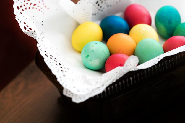 Paschal Colorful Easter Eggs Photo