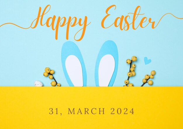 Pasen concept van Happy Easter Happy Easter ontwerp