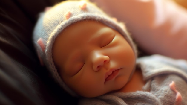 pasgeboren baby HD 8K wallpaper Stock Fotografie Afbeelding