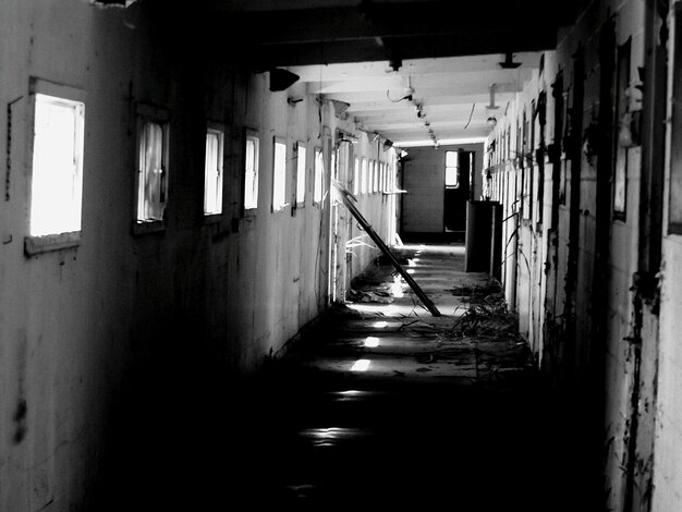 Photo passageway in abandoned building