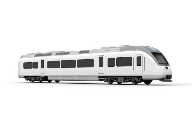 Passenger car on a white background side view