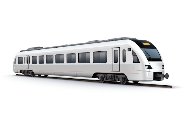 Passenger car on a white background side view