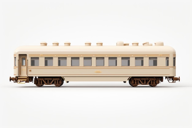 Passenger car on a white background side view