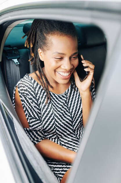 Passenger talking on the phone