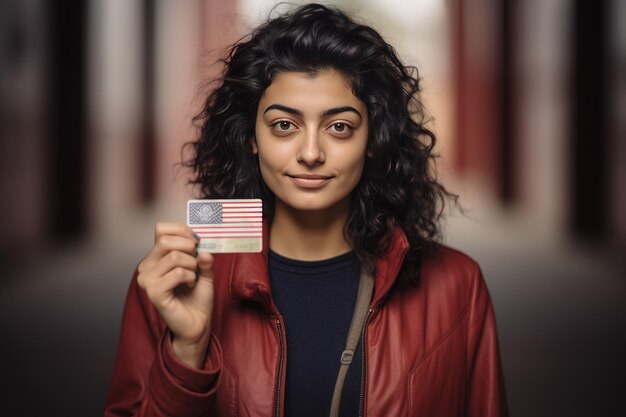 Foto i passeggeri hanno documenti di viaggio e un passaporto all'aeroporto