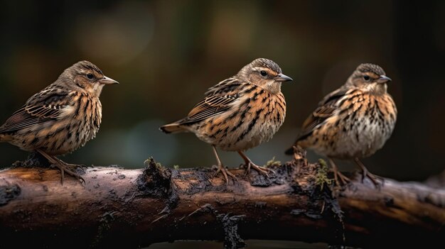 Photo passerines bird