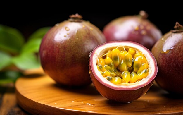 Passion fruit background