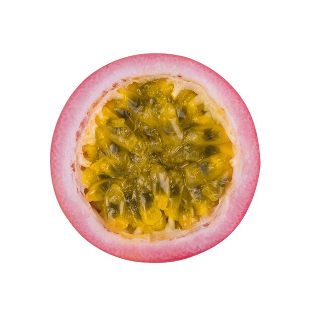 Passion fruit isolated on white background