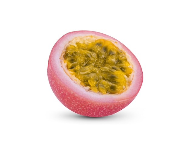 Passion fruit isolated on white background