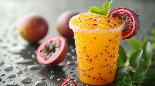 Passion fruit juice drink