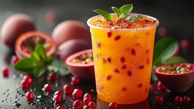 Passion fruit juice drink