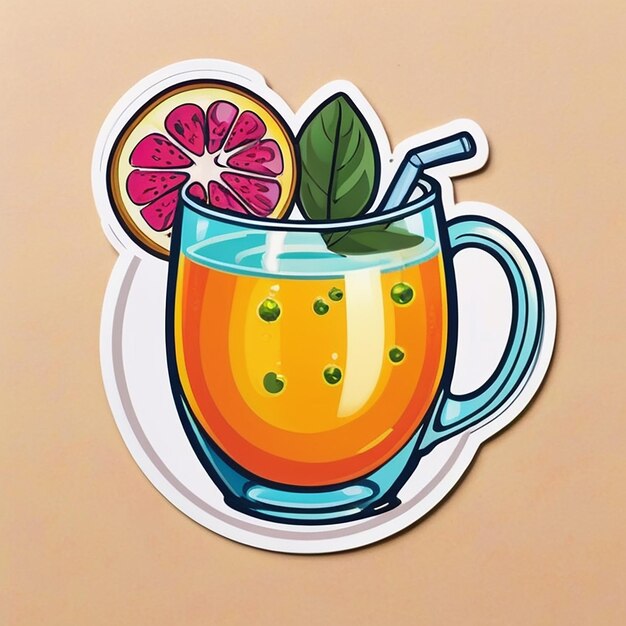 Passion Fruit Juice sticker met AI