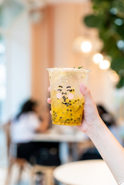 passion fruit juice with soda