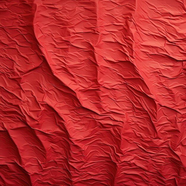 Photo passionate essence red crumpled paper texture