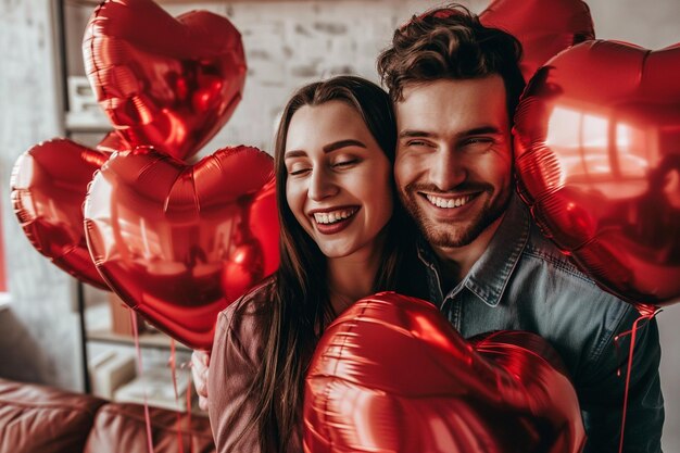 Foto lode appassionate felice giorno di san valentino