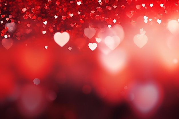 Passionate Red and Glamorous Bright Bokeh Shapes