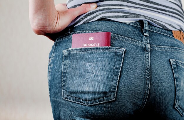 Passport in a pocket