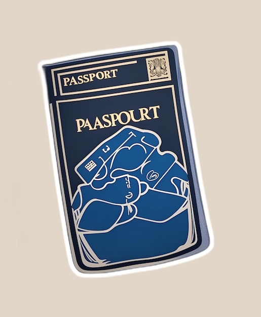 Foto passport_sketch_sticker