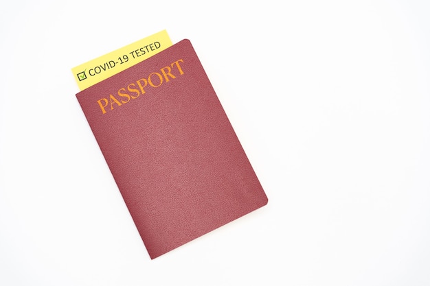 COVID19 예방 접종 증명서가있는 여권