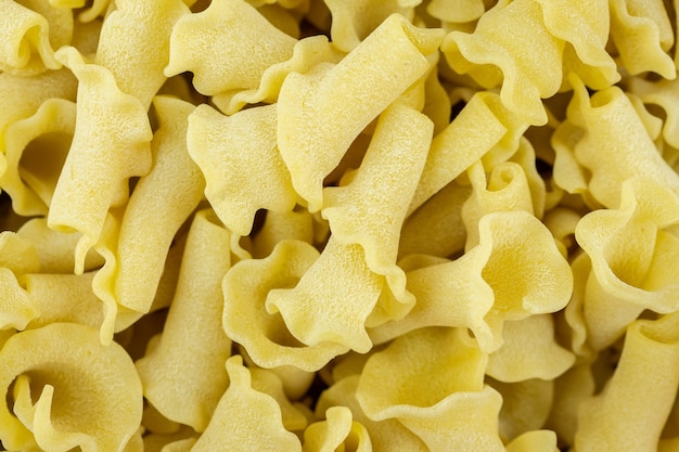 Pasta achtergrond campanelle