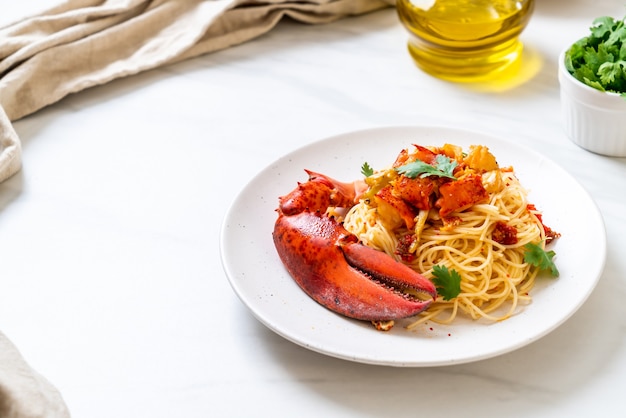 Pasta all'astice or Lobster spaghetti