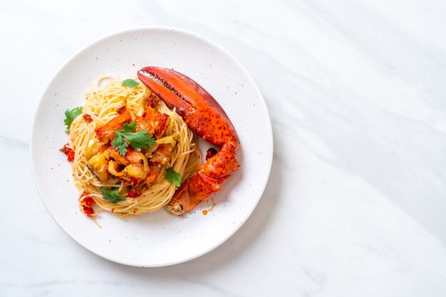 Pasta all'astice or Lobster spaghetti