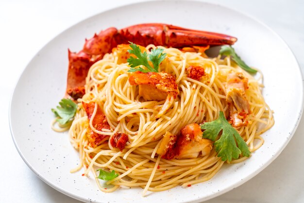 Pasta all'astice or Lobster spaghetti