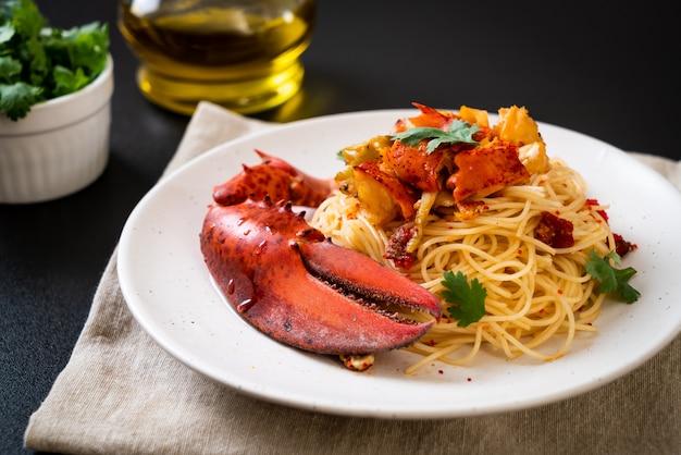 Pasta all'astice or Lobster spaghetti