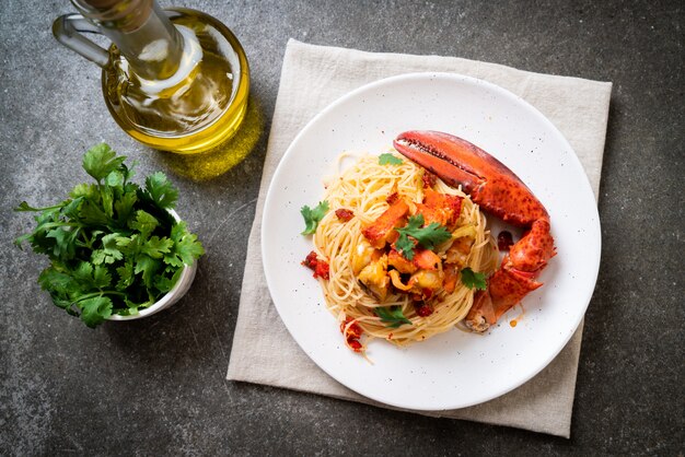 Pasta all'astice or Lobster spaghetti