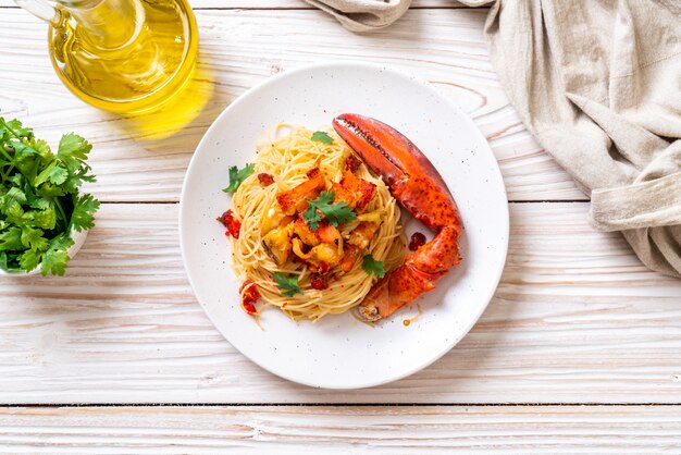 Pasta all'astice or Lobster spaghetti