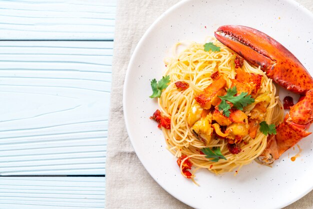 Pasta all'astice or Lobster spaghetti