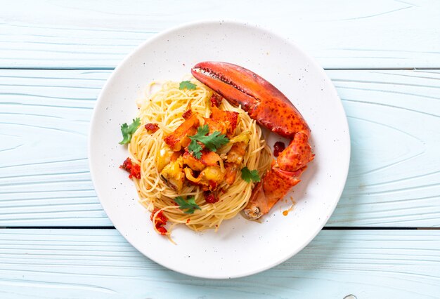 Pasta all'astice or Lobster spaghetti