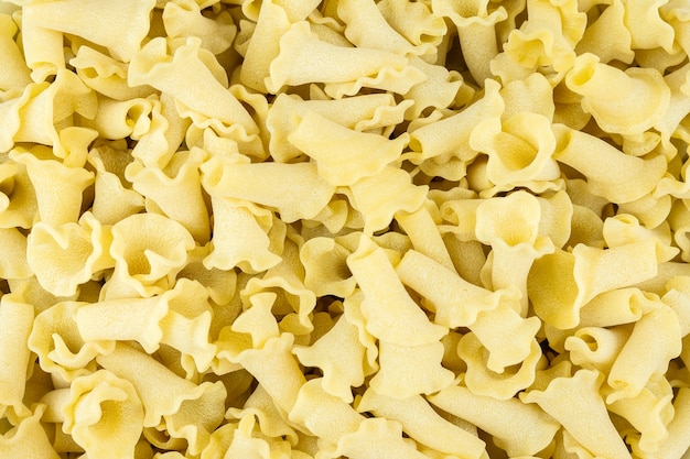 Pasta background campanelle